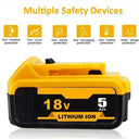 High-Capacity 6.0Ah 18V Lithium-ion Battery for Tools