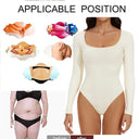 GUUDIA Women's Seamless Tummy Control Bodysuit Open Crotch