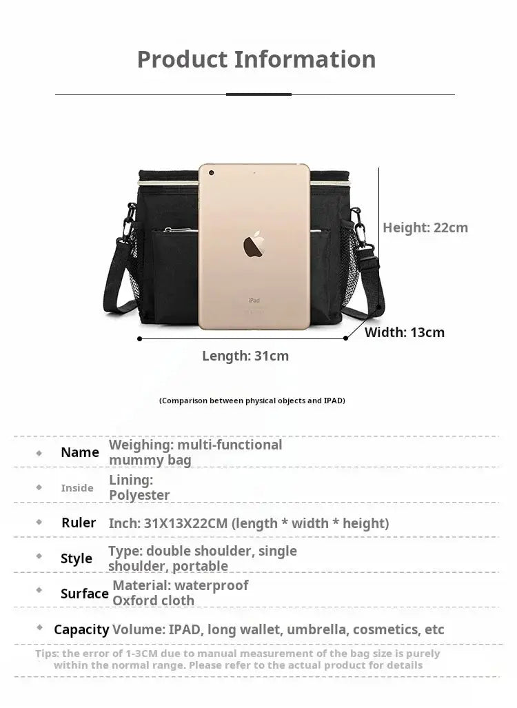 Waterproof Diaper Bag Large Capacity Mommy Travel Bag
