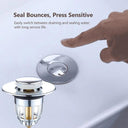 Press Bounce Hair Catcher Drain Filter For Fast Installation