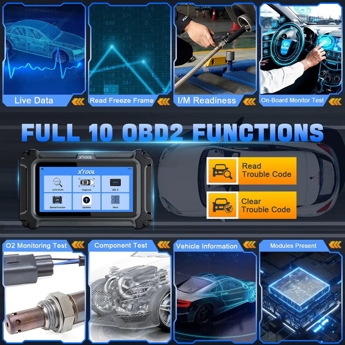 XTOOL D5 OBD2 Diagnostic Scanner — product view 5
