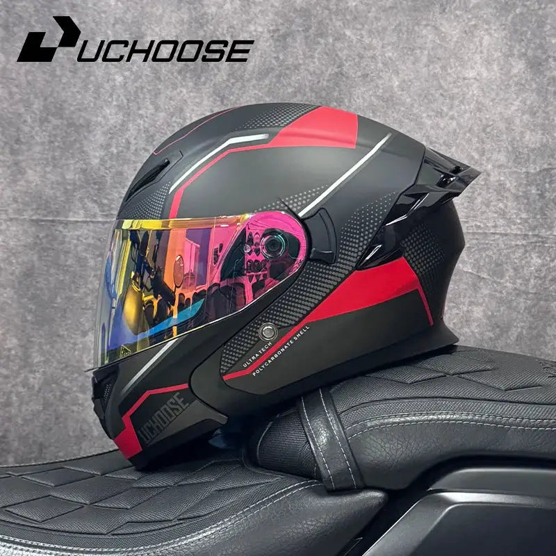 DOT Flip-Up Off-Road Motorcycle Helmet — product view 11