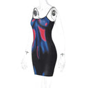 Tie-Dye Mini Dress for Women Comfortable