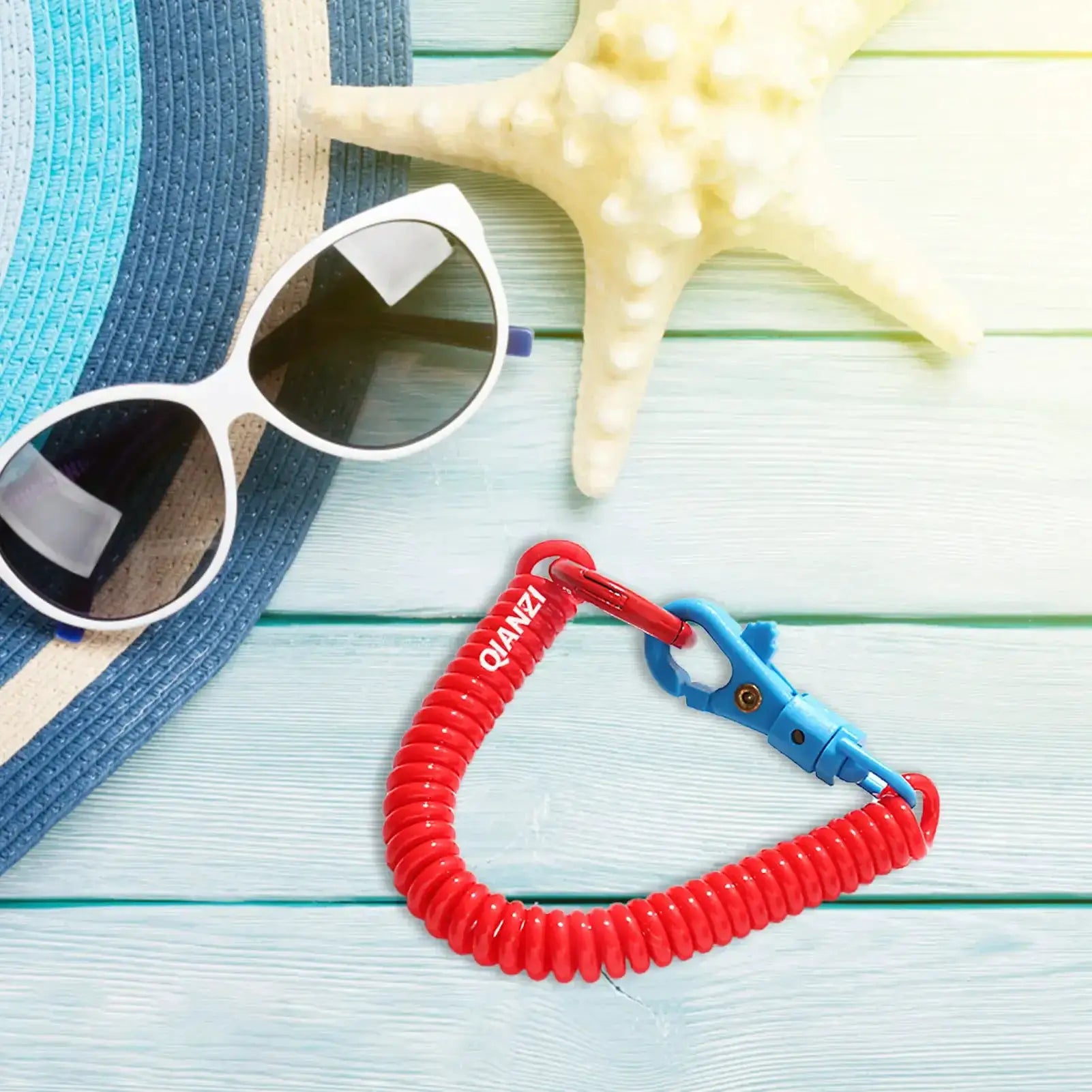 Coil Springs Keychain Stretchy Spiral Coil Holder Durable