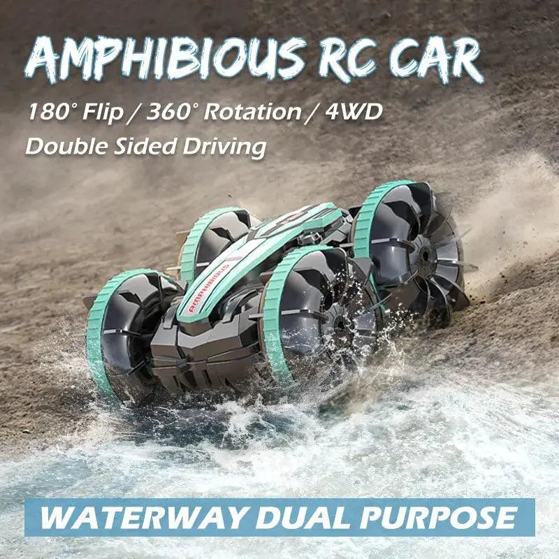Amphibious Stunt RC Car For Boys Double Sided Drift Toy