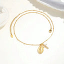 Gold Cross Pendant Necklace For Women
