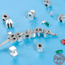 Qikaola Bracelet Charm Plata De