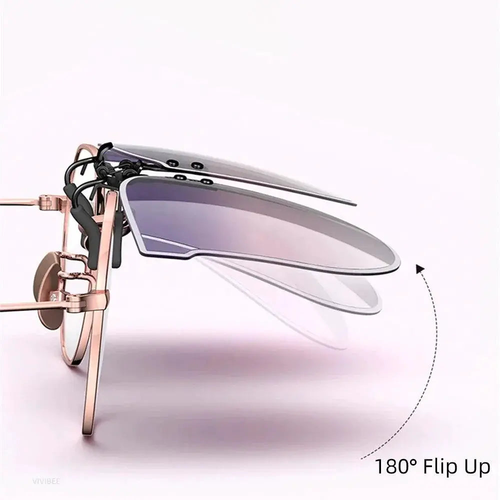 Stylish Women's Cat Eye Clip On Sunglasses Fashion