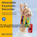 G6 Thumb Keychain Camera 0.96 Inch Retro Mini Action Camera 720P