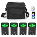 U'King 4 Pack RGBAW UV LED Par Lights