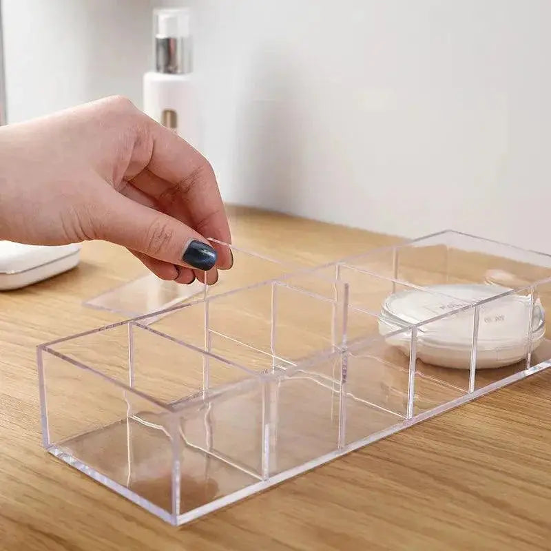 Acrylic Makeup Jewelry Organizer Box For Desktop Storage