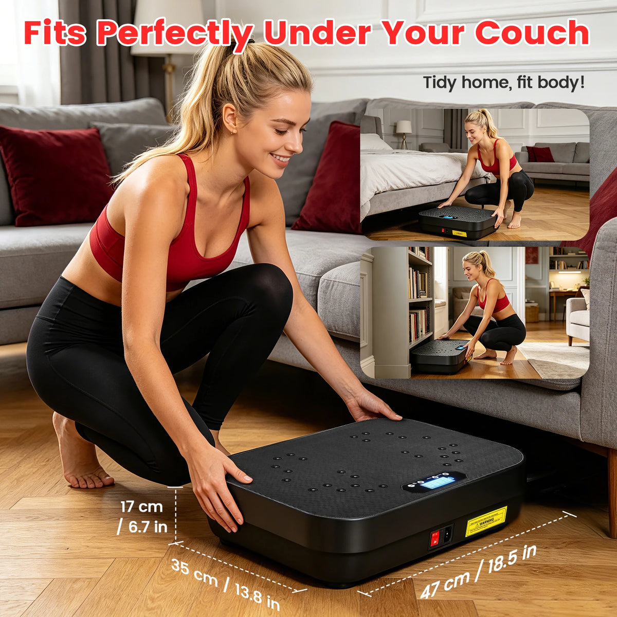 Vibration Plate Exercise Machine Portable Whole Body Workout — product view 8
