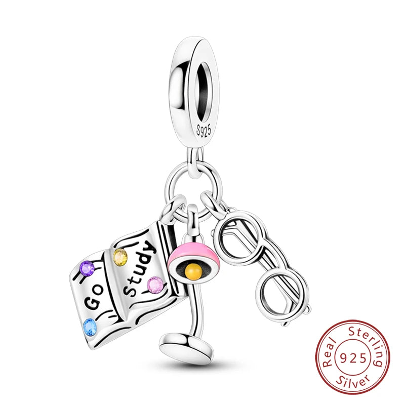 Sterling Silver Luggage Earth Camera