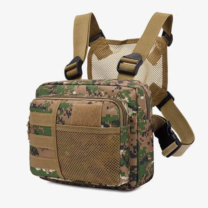 Unisex Tactical Chest Rig Bag Waterproof Oxford Backpack