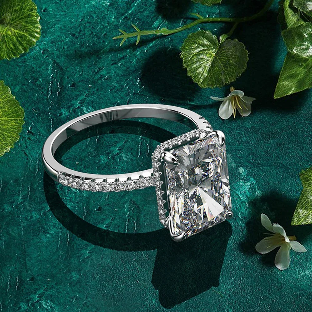 Moissanite Jewelry in Sterling Silver 925 sterling silver — product view 3