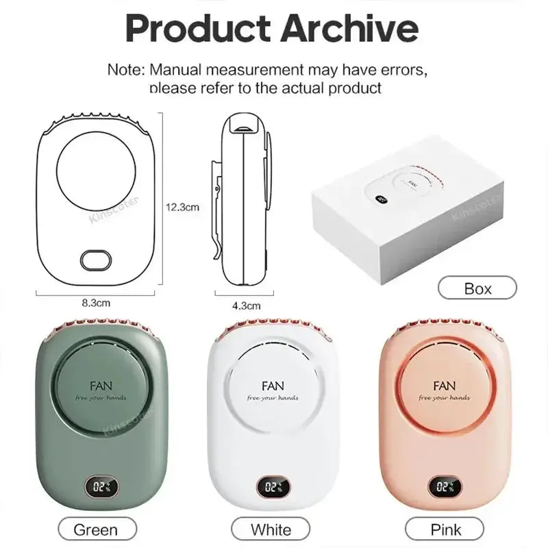 Bladeless USB Neck And Waist Fan Portable Cooling Fans - OurLum.com