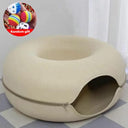 Donut Cat Bed Tunnel Interactive Toy for Kittens