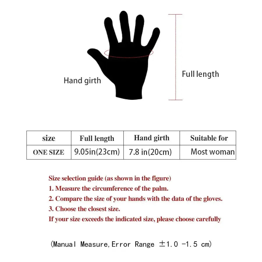 Women Winter Thick Plush Suede Touchscreen Gloves Mittens