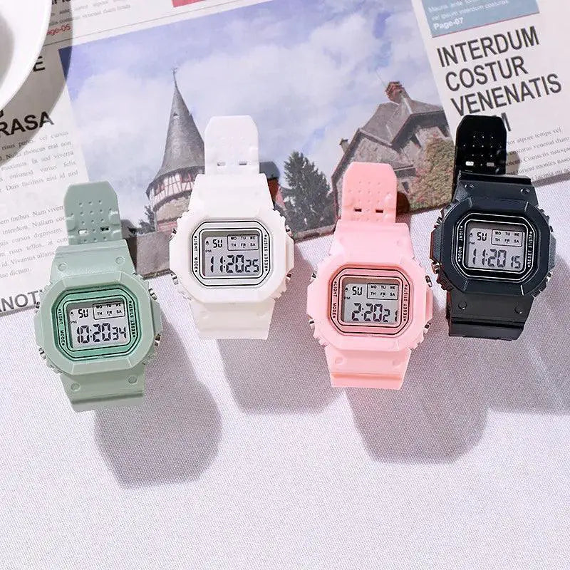 Gold Transparent Digital Sport Watch for Active Lifestyles