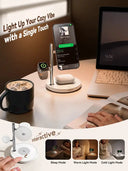 Joyroom Qi2 Station - Fast Charger for iPhone and Watch