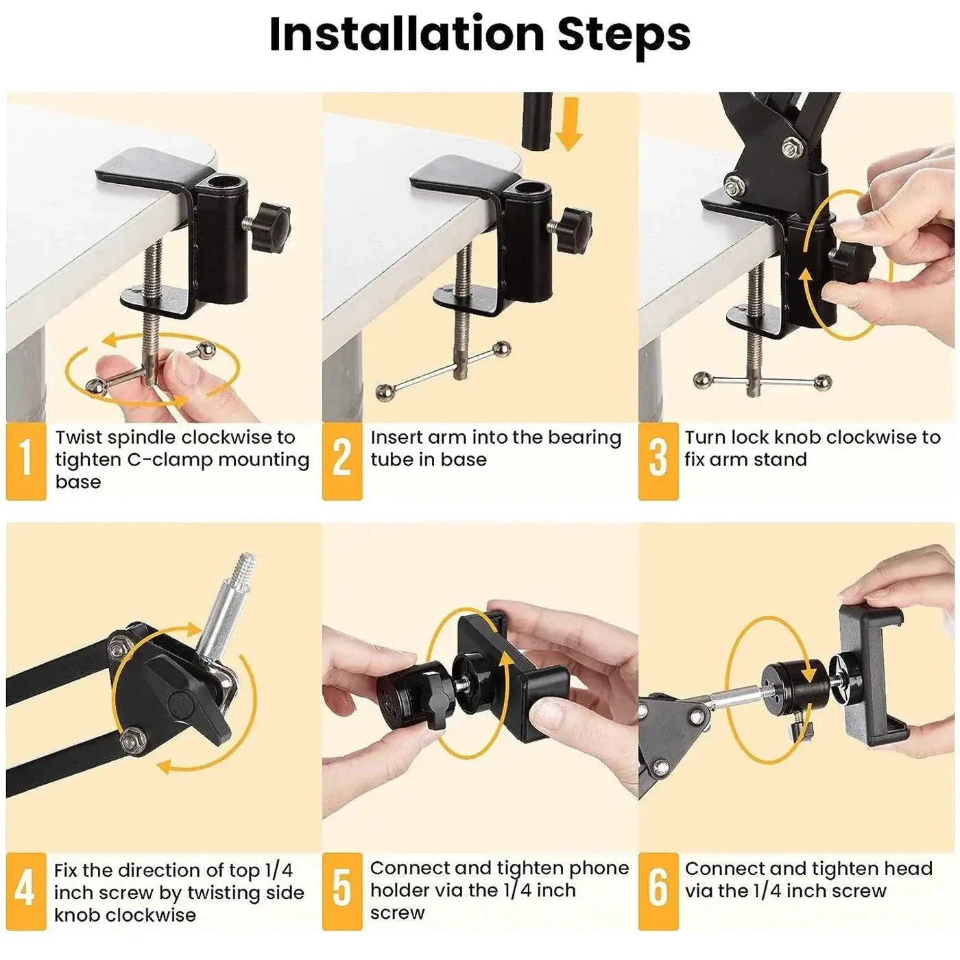 Long Arm Phone Tripod Stand for Content Creation Pro