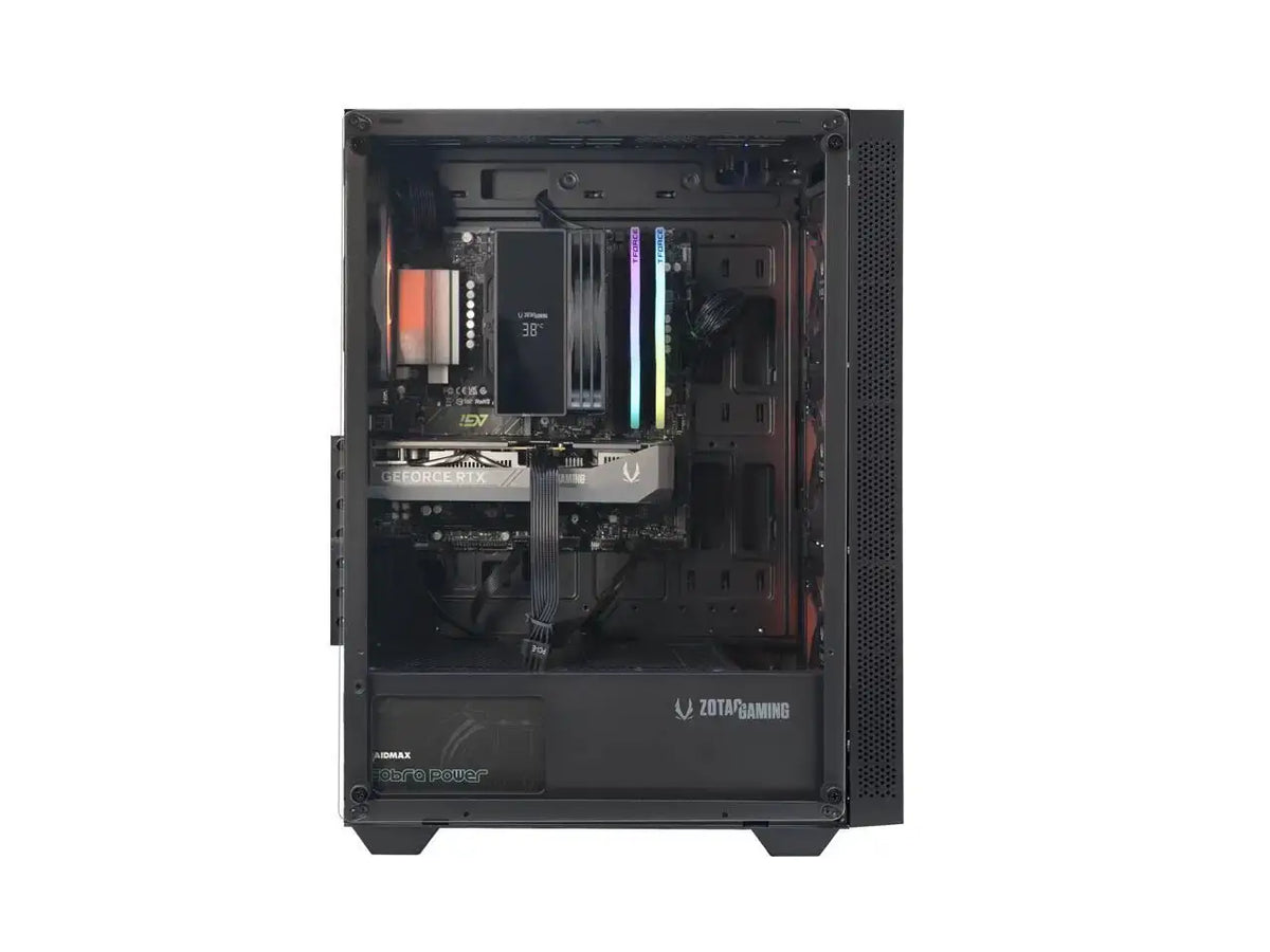 Zotac GAMING MEK AI-Enhanced Gaming PC Desktop Computer - NVIDIA GeForce RTX 5060, AMD Ryzen 5 5500 4.2GHz, 16GB RGB DDR4, 1TB NVME M.2 SSD, 650W 80+ GOLD PSU, WiFi 6E, Windows 11 Home