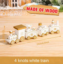 Charming Wooden And Plastic Christmas Train Ornament