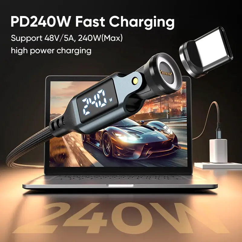 Magnetic USB-C Cable for Convenient Charging — product view 2