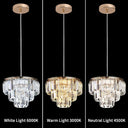 Crystal K9 Led Ceiling Lamp Modern Pendant Light Home Deco