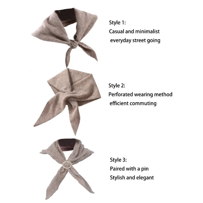 Cashmere Mini Knit Winter Scarf