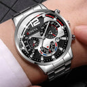 Classic Men Watch - Durable Stainless Steel Band