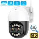 8MP WiFi Security Camera with Dual-Lens Night Vision