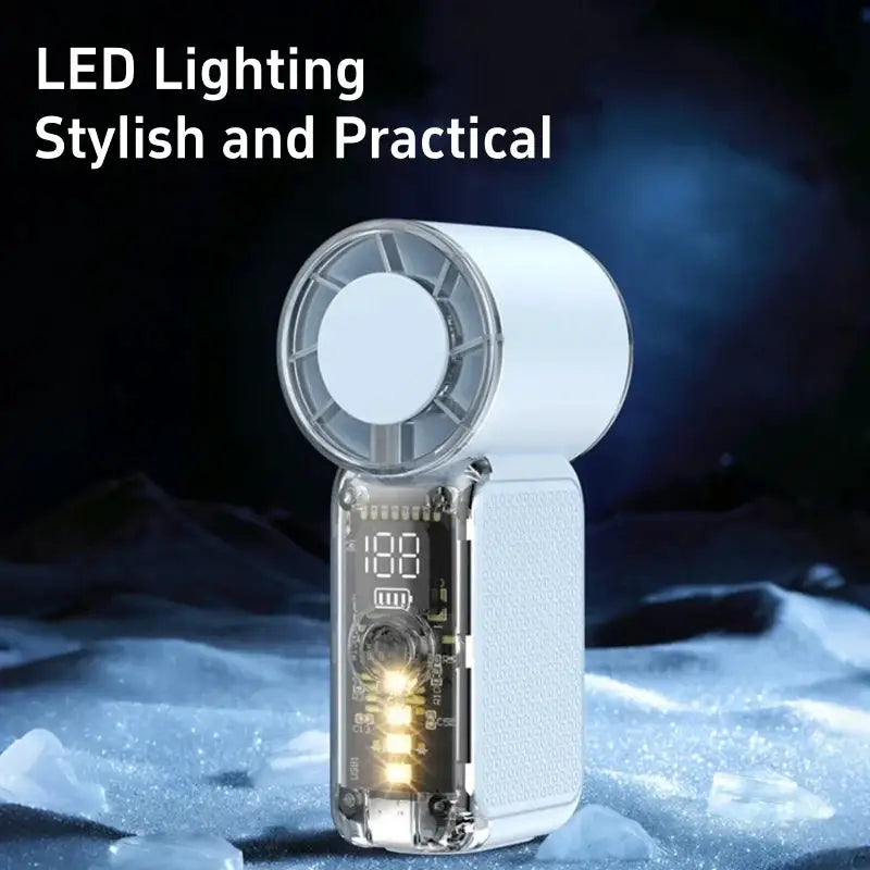 Mini Portable Handheld Fan Personal Pocket-Sized Digital Display — product view 5