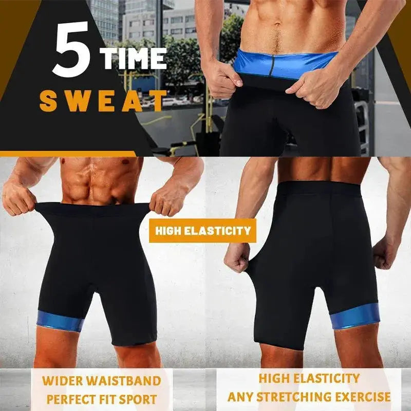 MrifDila Sauna Sweat Shorts For Men Thermo Workout Suit