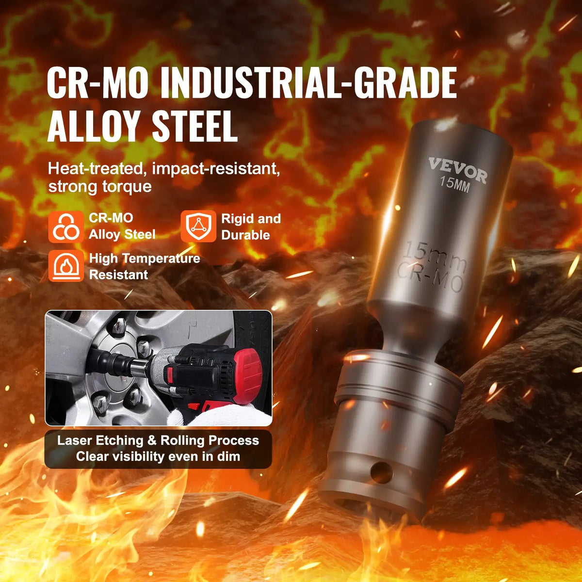 Premium Swivel Impact Socket Set — product image 3