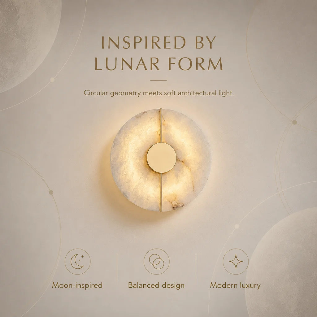 Modern Alabaster LED Wall Sconce — product view 5