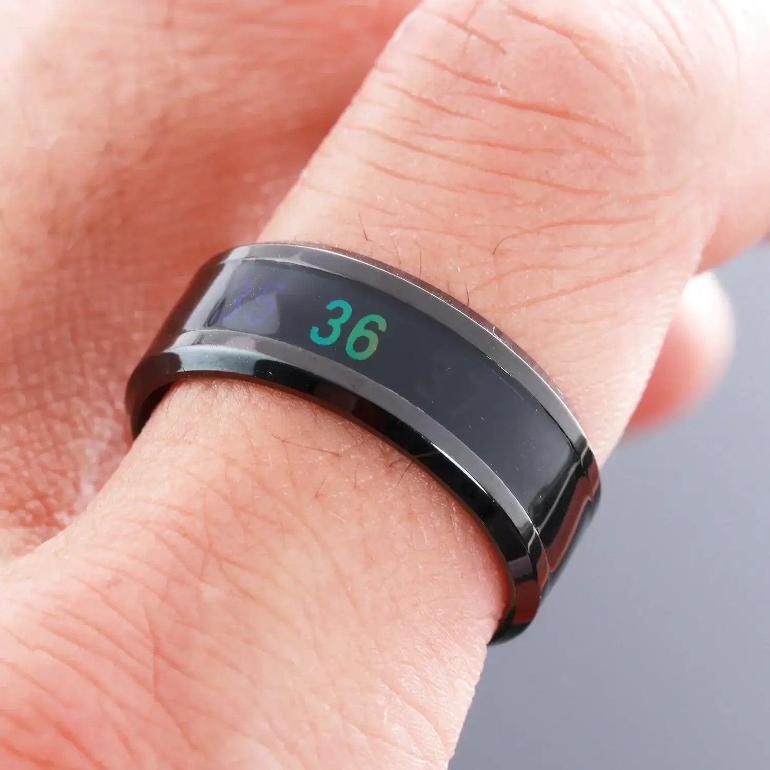 Temperature Ring Titanium Steel Mood Ring Jewelry Unisex