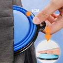 Large Collapsible Pet Bowl Portable Travel Dish for Pets