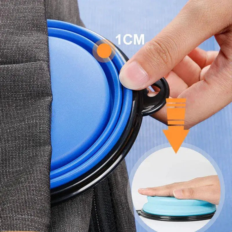 Large Collapsible Pet Bowl Portable Travel Dish for Pets