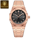 POEDAGAR Men Stainless Steel Watch