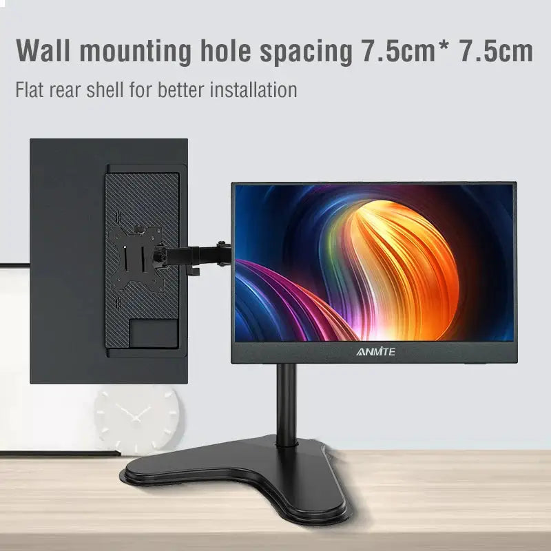 Anmite 16 Inch Portable Touch Monitor Non-touch Optional 1200P 1920*1200 HDR IPS External Screen, Full Function Type-C HDMI Plug&Play Built-in Speaker Low Blue Light Gaming Display For Phone Laptop Switch PS4 PS5 Xbox Steam D