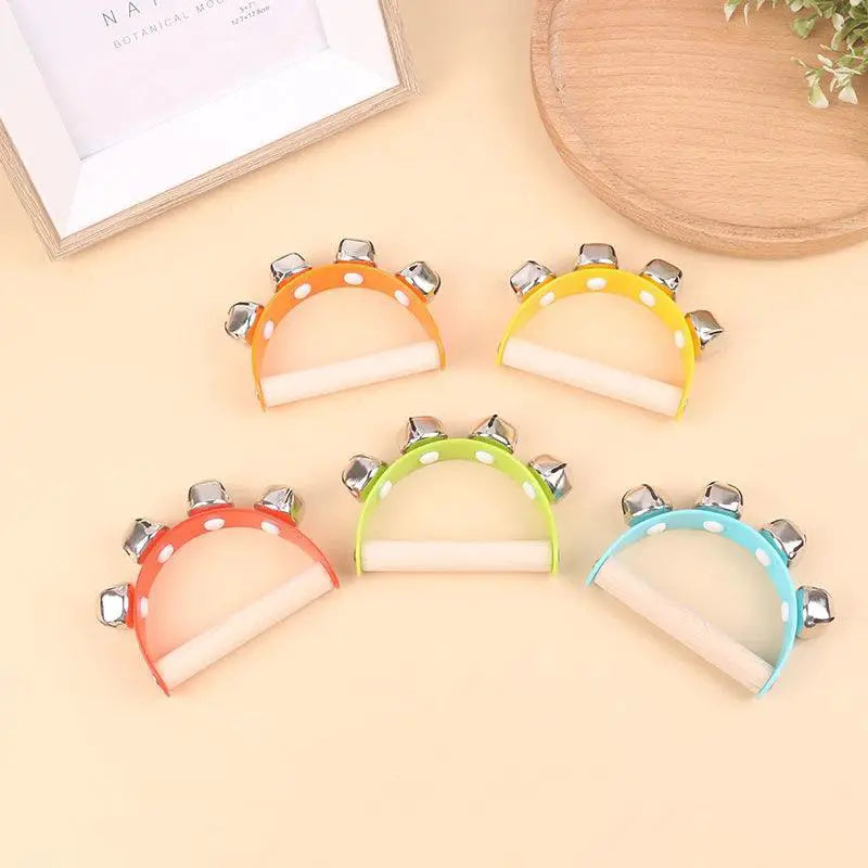 Orff Wooden Baby Educational Hand Bells Set For Toddlers