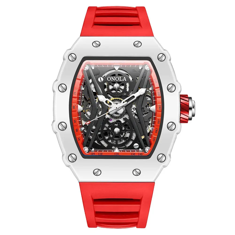 Onola Tonneau Skeleton Mechanical Watch — product image 8