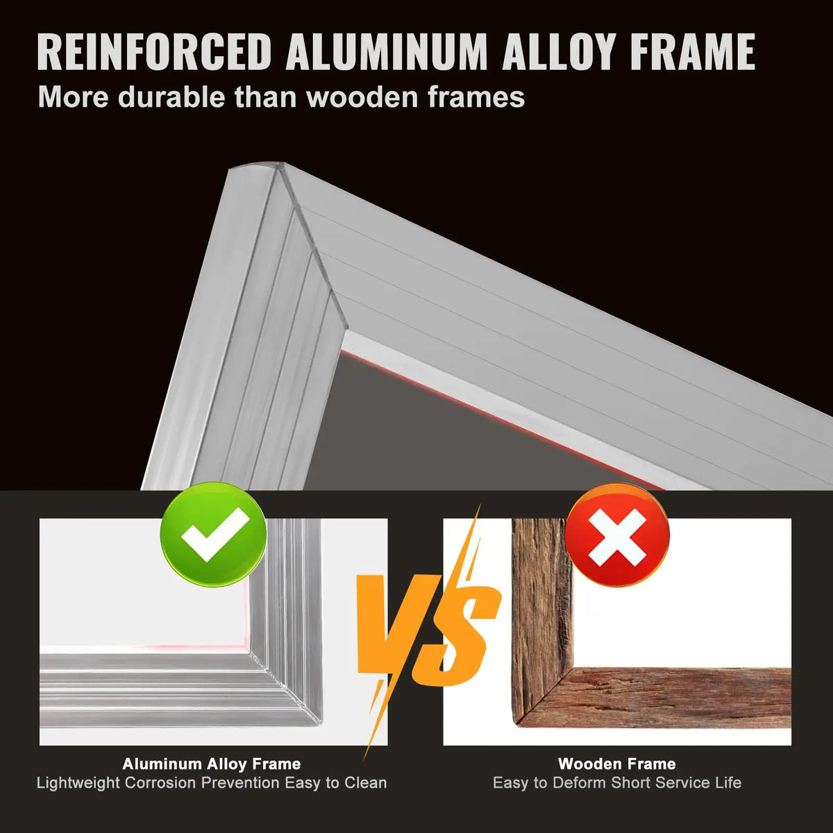 Aluminum Silk Screen Printing Frame — product view 2