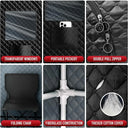 Portable Infrared Steam Sauna with Red Light Therapy Lamp