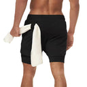 Men's 2-in-1 Camo Running Shorts for Gym and Fitness