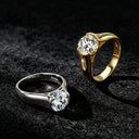 Luxury S925 Silver Moissanite Ring