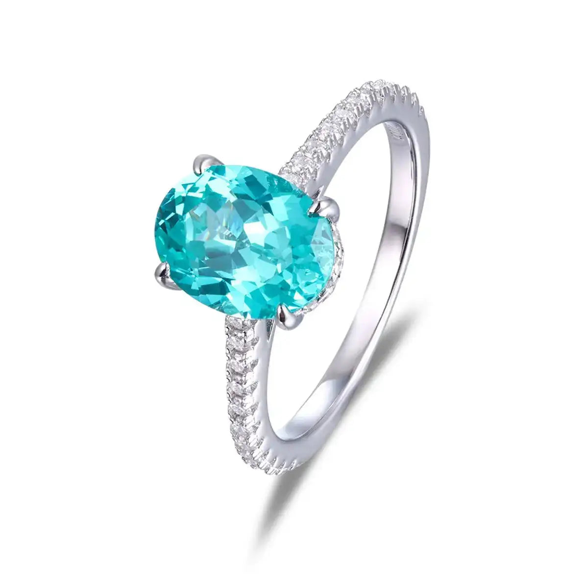 Womens Sterling Silver Moissanite Ring — product image 5