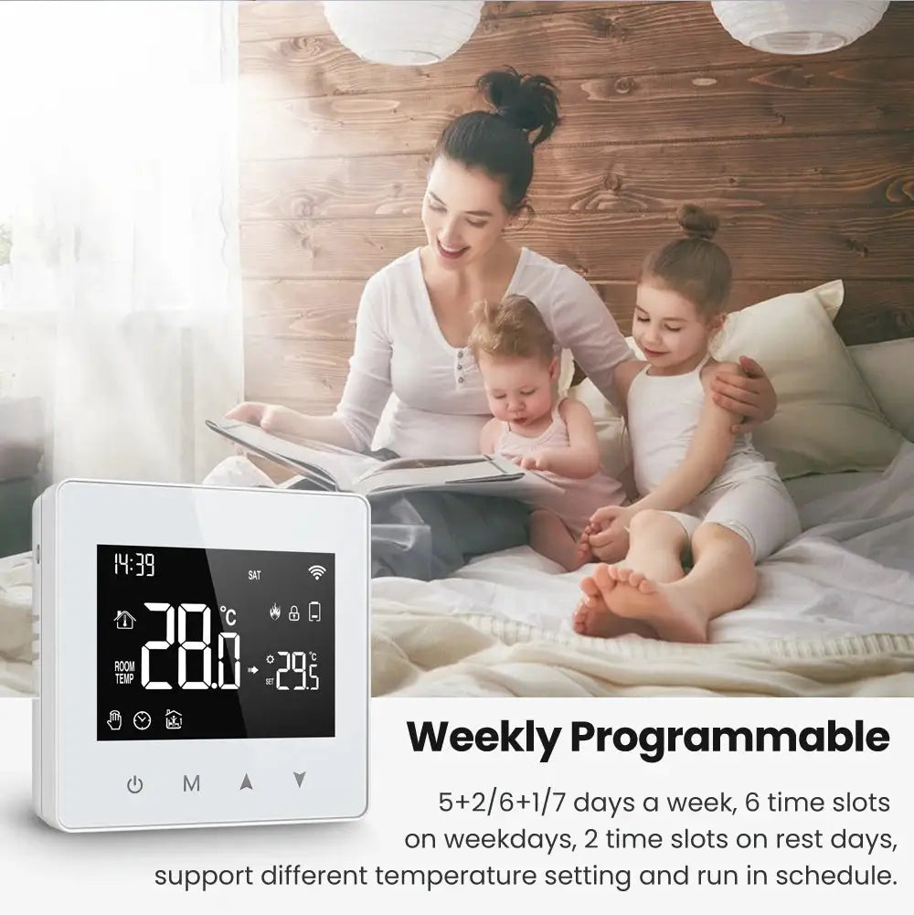 AVATTO WiFi/ZigBee Smart Thermostat,Low Power Battery Water Gas Boiler Temperature Controller For Tuya Alexa Google Home Alice