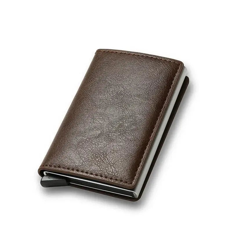 Dienqi Carbon RFID Wallet For Men Mini Slim Card Holder
